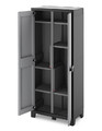 Outdoor/Workshop High Cabinet Multispace, black-grey