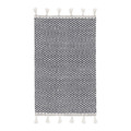 GoodHome Bath Mat Nammu 50 x 80 cm, ecru/anthracite