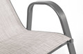 Elegant Outdoor Table with 2 Chairs, Duo 80 cm, grey
