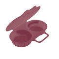 Silicone Microwave Egg Poacher, pink