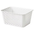 PLOGSVÄNG Storage basket, white, 15x20x10 cm
