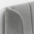 TUFJORD Upholstered bed frame, Tallmyra white/black/Luröy, 160x200 cm
