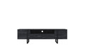 TV Cabinet Verica 200 cm, charcoal/black legs