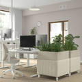 MITTZON Acoustic plant box with castors, Gunnared beige, 70x70x75 cm