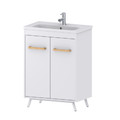 GoodHome Towan White Worktop Basin 60cm