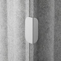 EILIF Screen, freestanding, grey, 80x150 cm