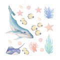 Wall Sticker Set - Ocean Animals I