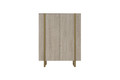 Two-Door Cabinet Verica 120 cm, biscuit oak/gold legs