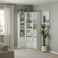 BILLY Bookcase combination/crnr solution, white, 95/95x28x202 cm
