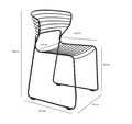 Dining Chair Hilly, black