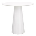 Table Florero, round, single leg, white