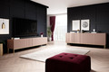 TV Cabinet Nicole 200 cm, antique pink, gold legs