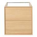 GoodHome Basin Cabinet with Drawers Avela 60 cm, oak effect