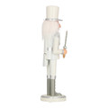 Nutcracker Christmas Decoration 28cm, white, hat