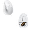 Logitech Optical Wireless Mouse Lift White Right Handed 910-006475