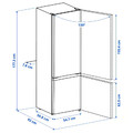 LAGAN Fridge/freezer, freestanding/white, 197/65 l