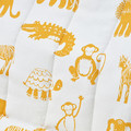 POÄNG Children's armchair, birch veneer/Skogbo animal pattern