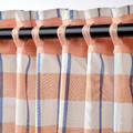 GLANSHAGTORN Curtain, 1 piece, orange white/blue, 300x250 cm