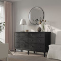 IDANÄS Bedroom furniture, set of 4, dark brown, 140x200 cm
