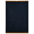 NÖVLING Rug, low pile, dark blue/yellow-brown, 200x300 cm