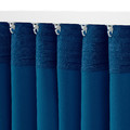 MAJGULL Block-out curtains, 1 pair, dark blue, 145x300 cm