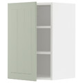 METOD Wall cabinet with shelves, white/Stensund light green, 40x60 cm
