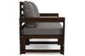 Outdoor 2-Seat Soa MALTA, small, dark brown/graphite