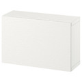 BESTÅ Wall-mounted cabinet combination, white/Laxviken white, 60x22x38 cm
