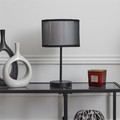 Table Lamp with Double Shade, grey