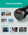 Aukey Ultrafast Car Charger 2xUSB QC 3.0 PD 3.0 6A 48W CC-Y48