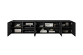 Wall-mounted TV Cabinet Asha 200 cm, matt black