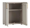 Keter Plastic Low Cabinet Groove, beige/light brown