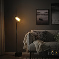 MOLNART LED bulb E27 150 lumen, cylinder glass/striped, 110 mm