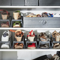 MURVEL Shoe organiser, grey, 14x14x24 cm