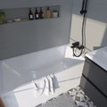 GoodHome Acrylic Bathtub Teesta 140x70 cm, white