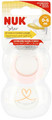 NUK Soother Pacifier Star 2pcs 0-6m, pink