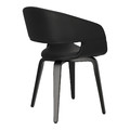 Chair Supernova, faux leather, black