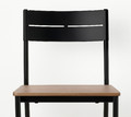 SANDSBERG Bar stool, black/brown stained, 63 cm
