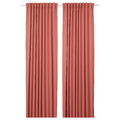 MAJGULL Room darkening curtains, 1 pair, pink, 145x300 cm