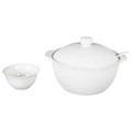 Soup Vase, Spoon & 6 Bowls
