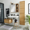 GoodHome Bathroom Wall Cabinet Avela 20 cm, oak effect