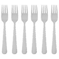 DRAGON Salad/dessert fork, stainless steel, 6 pack
