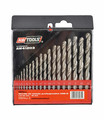 AW HSS-G White Twist Drill Bit Set 19pcs 1-10mm