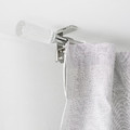 SOLDVÄRGMAL Curtain rod set, silver-colour, 120-210 cm 19 mm