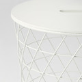 KVISTBRO Storage table, white, 44 cm