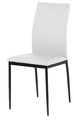 Chair Demina, faux leather, white