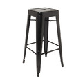 GoodHome Bar Stool Branza, black