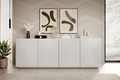 Four-Door Cabinet 200 cm Asha, matt white