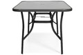 Garden Outdoor Dining Set with 6 Chairs, black