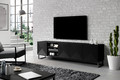 TV Cabinet Asha 200 cm, metal legs, matt black